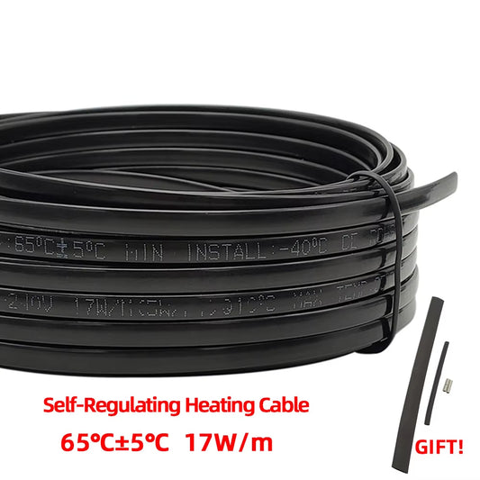 Best Sale 220V 230V 240V No Need Controller Water-Proof Self Regulating Heating Cable, Prevent Pipe Freeze Heat Trace System