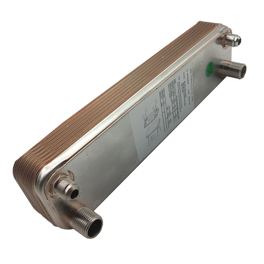 3.0Mpa Copper Brazed Stainless Steel Plate Heat Exchanger for 5KW Heating Transfer between Water and Water